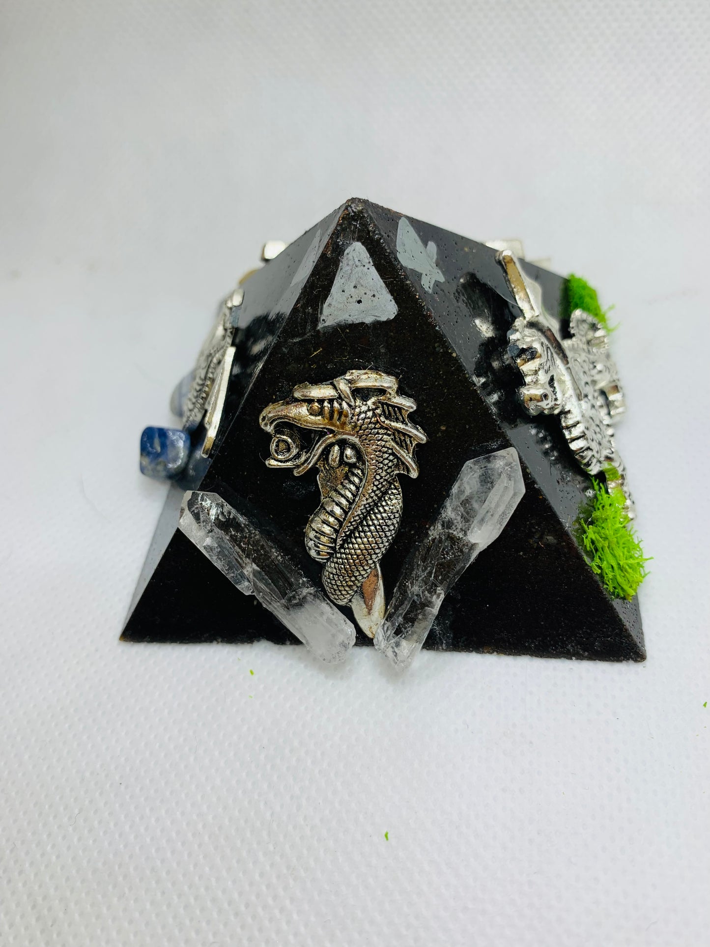 Draconic Elemental Orgonite Pyramid