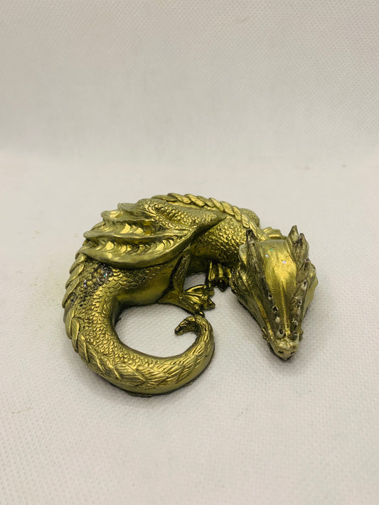 Golden Orgonite Dragon