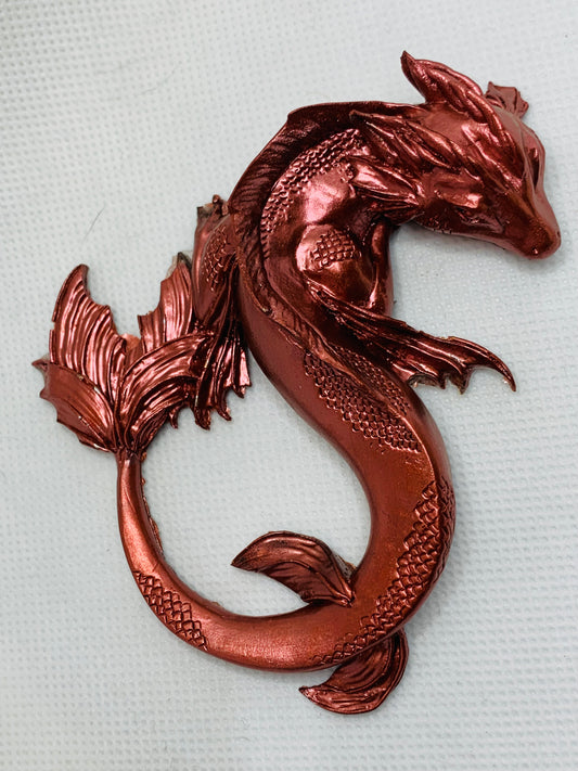 Small Red Orgonite Dragon