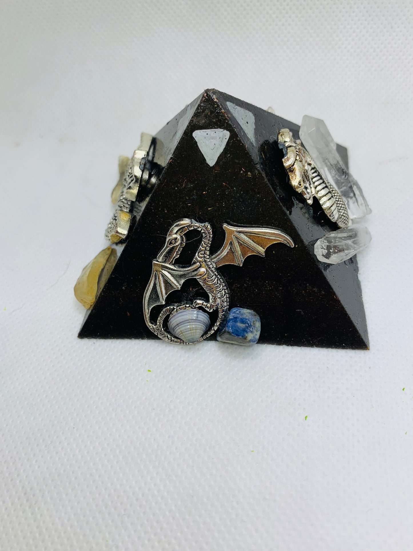 Draconic Elemental Orgonite Pyramid