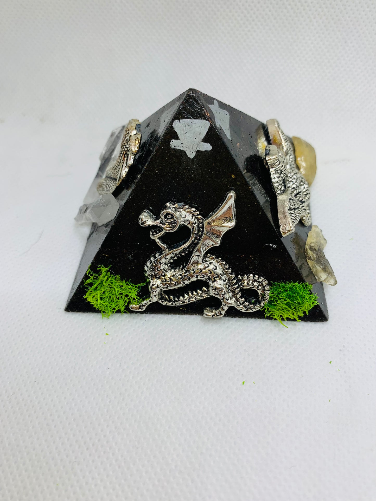Draconic Elemental Orgonite Pyramid