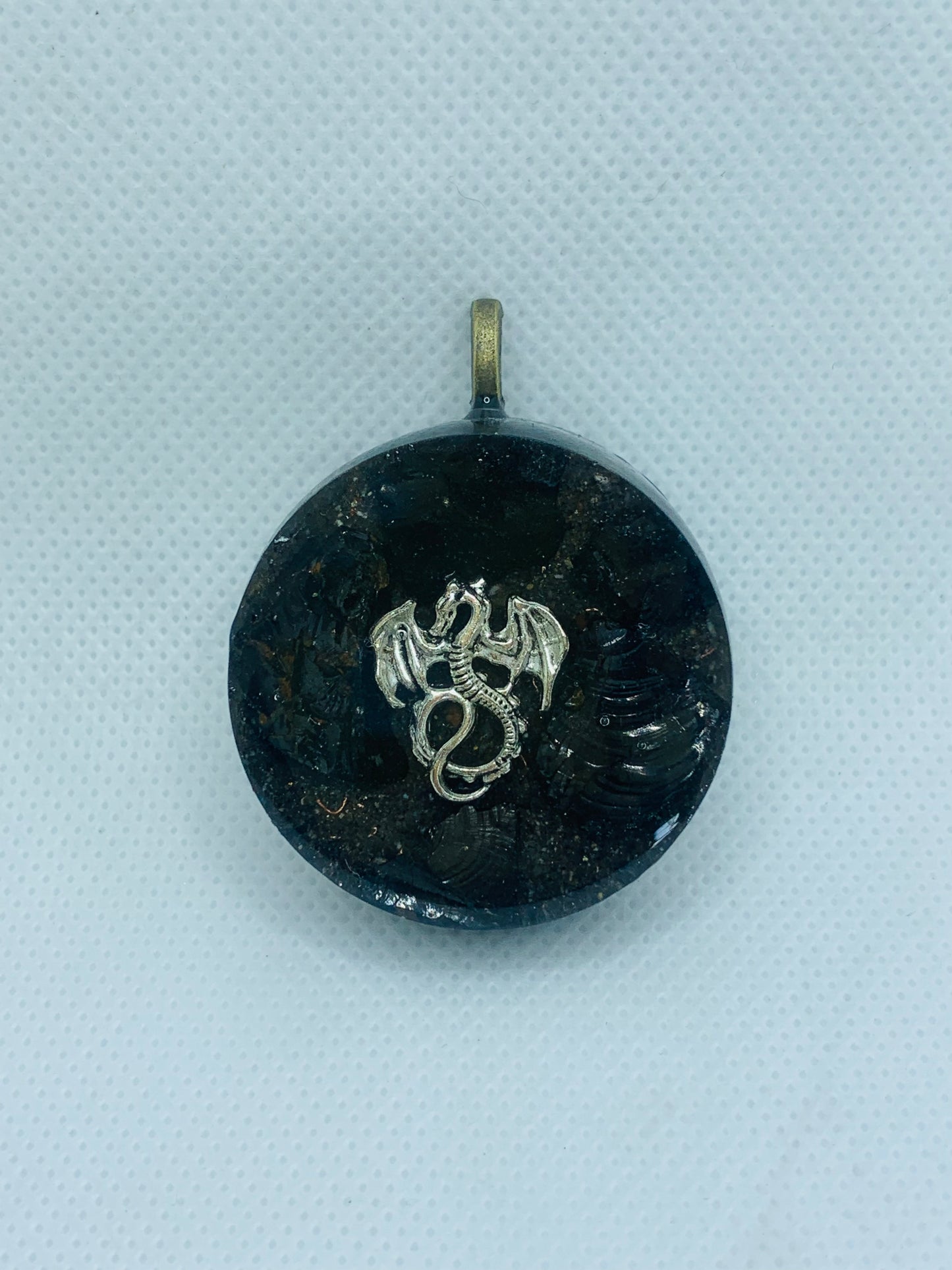 Dark Dragon Orgonite Pendant