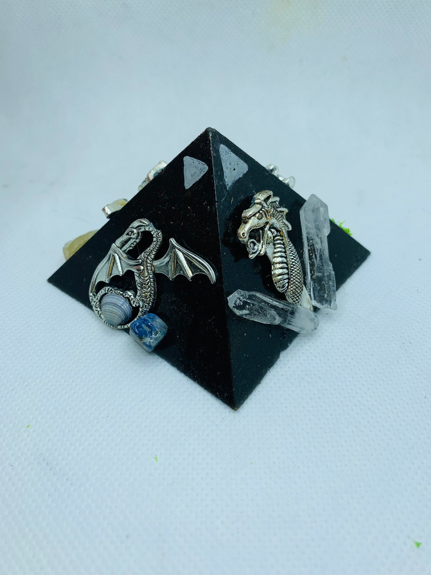 Draconic Elemental Orgonite Pyramid