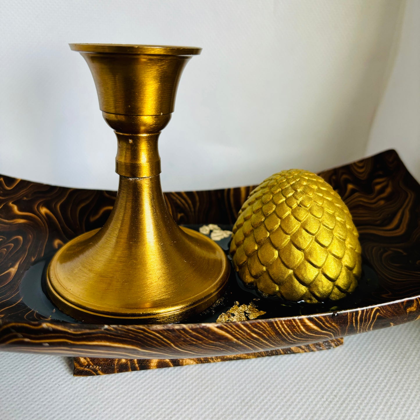 Orgonite Egg Candle Holder