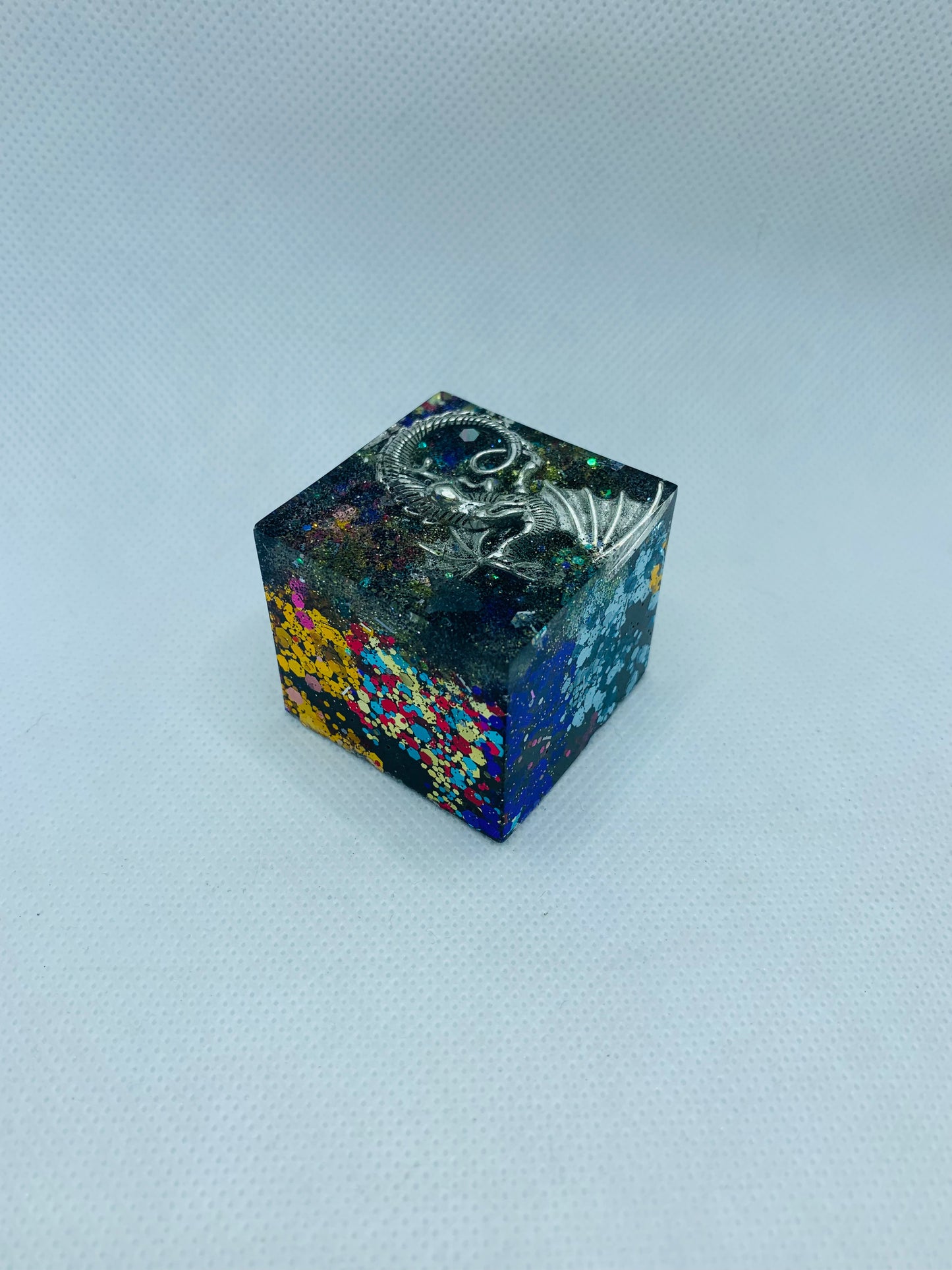 Chaos Dragon Elemental Orgonite Cube