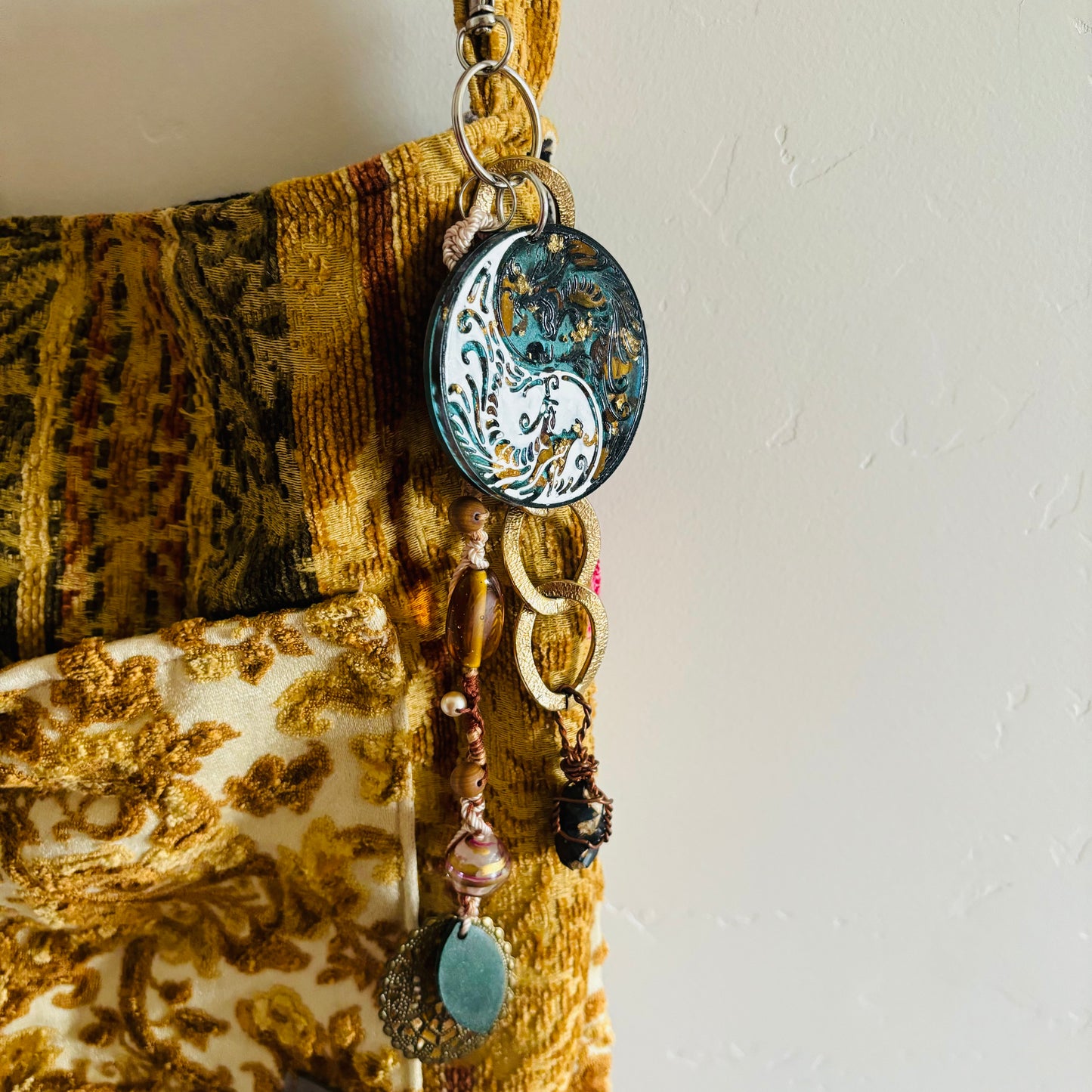 Maelstrom Elemental Dragon Orgonite Keychain