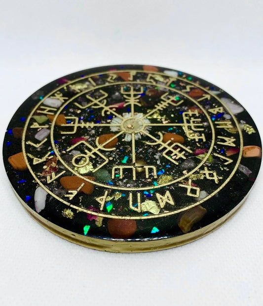 Freyja Orgonite Runic Compass