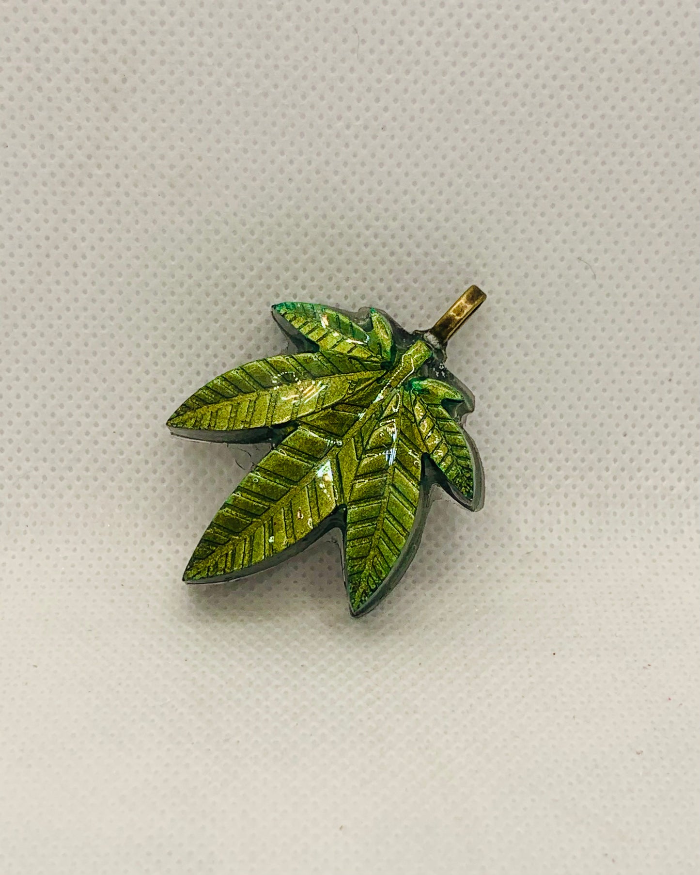 Green Orgonite Hemp Pendant