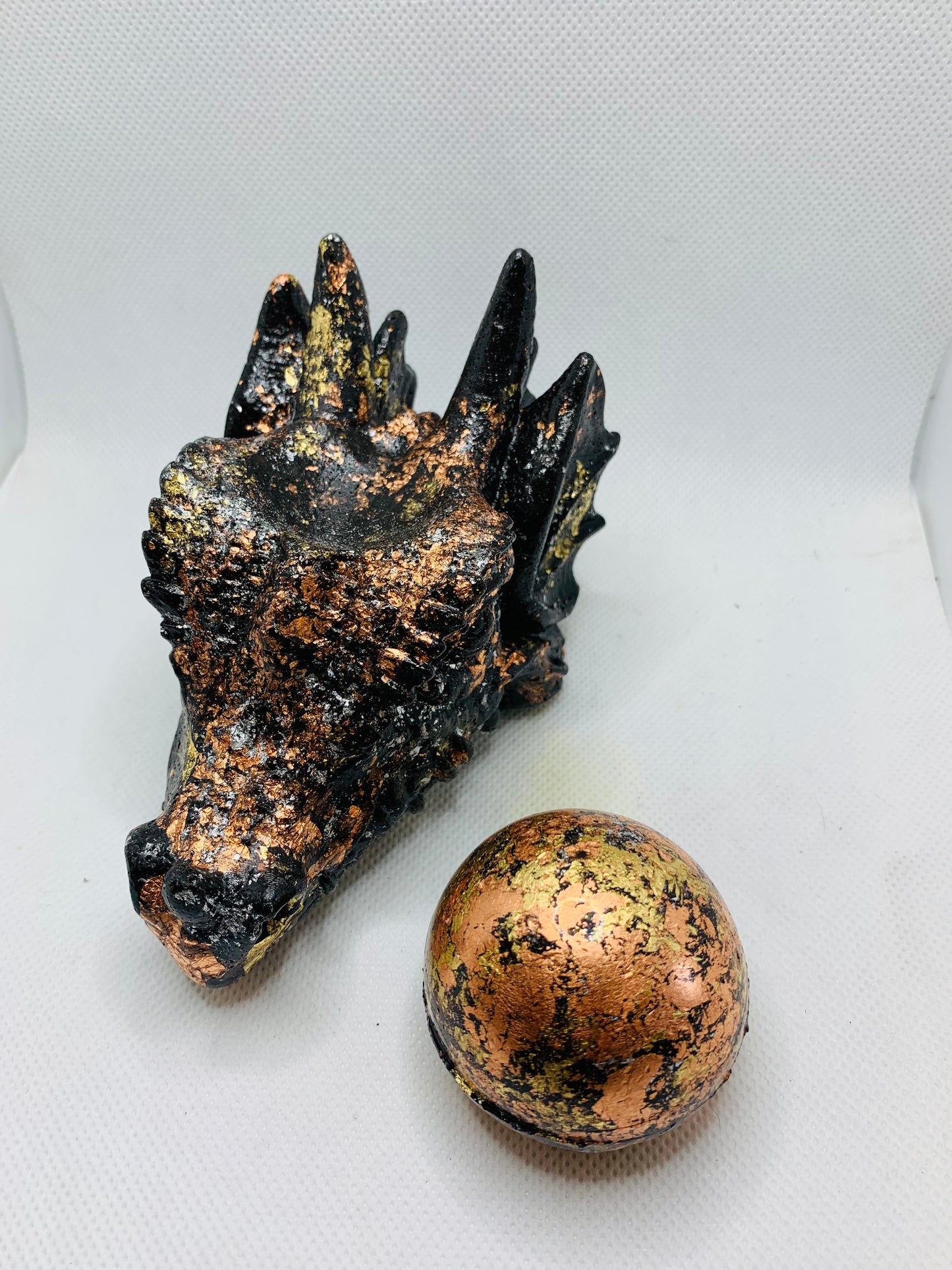 Orgonite Dragon Skull Sphere Holder