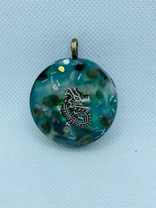 Cosmic Dragon Orgonite Pendant