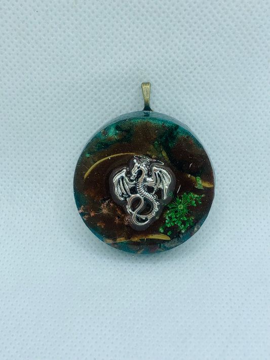 Earth Dragon Orgonite Pendant