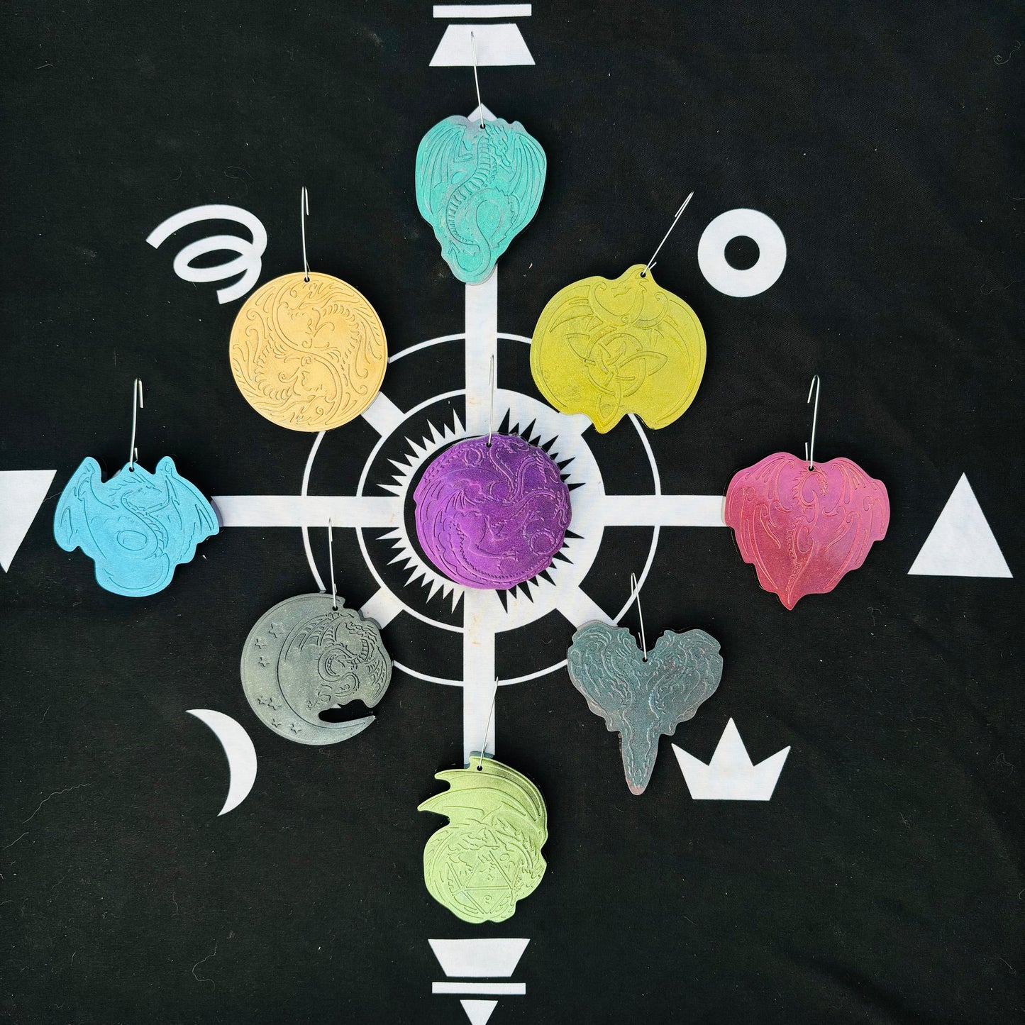 Draconic Elemental Orgonite Ornaments