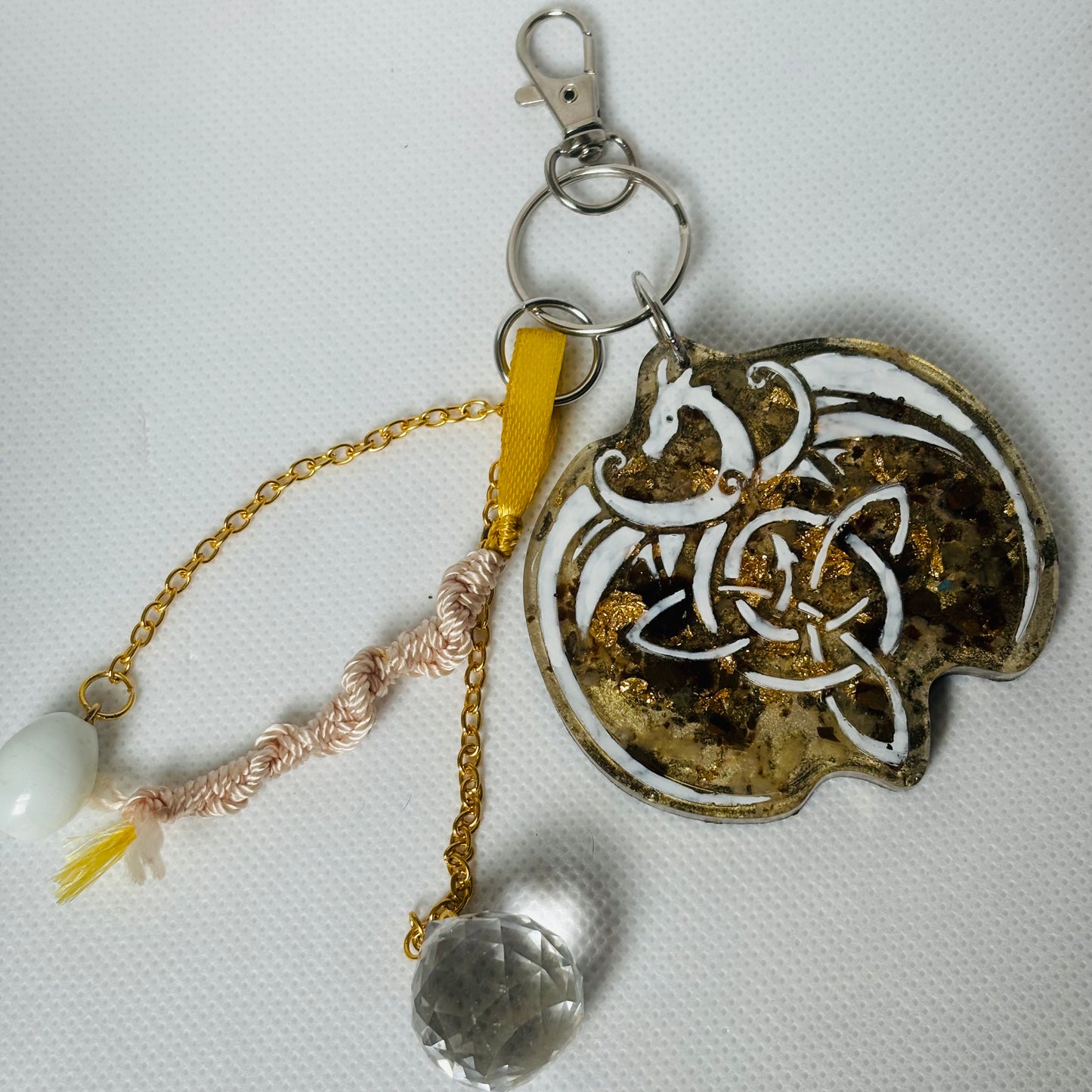 Light Draconic Elemental Orgonite Pendant