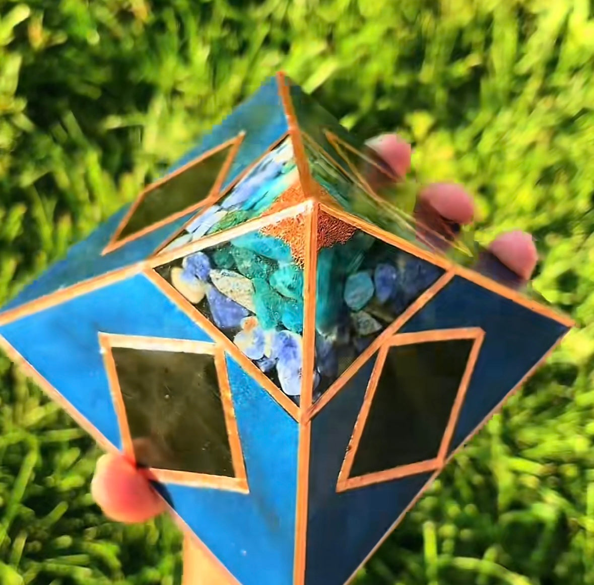Custom Holocron Orgonite Pyramid