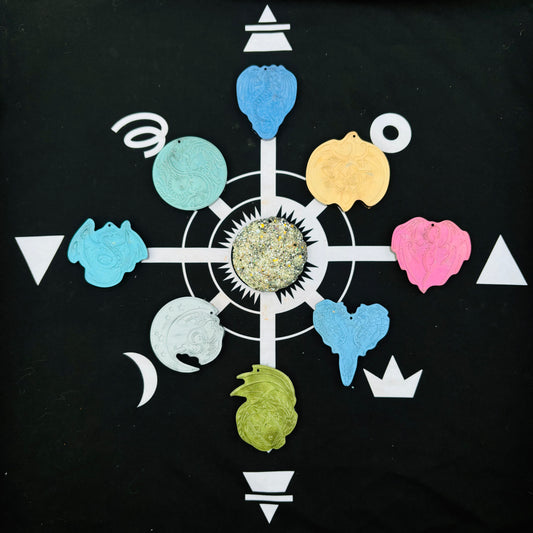 Draconic Elemental Orgonite Ornaments