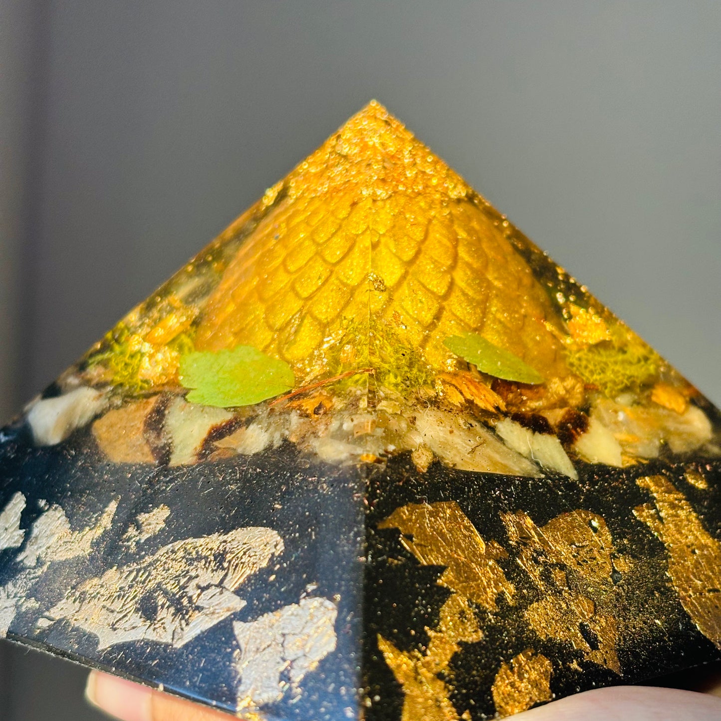 Dragon Egg Orgonite Pyramid