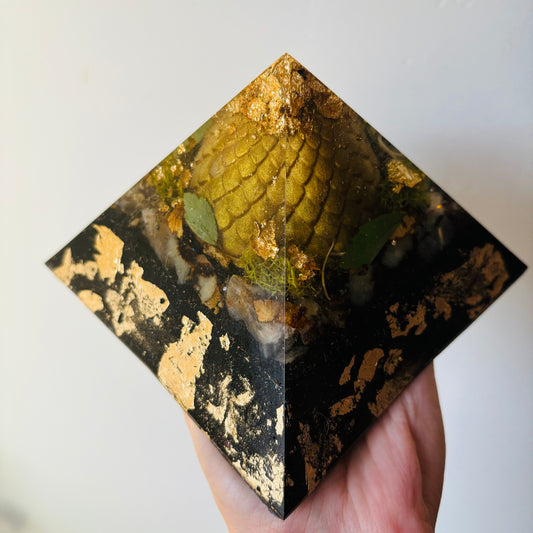 Dragon Egg Orgonite Pyramid