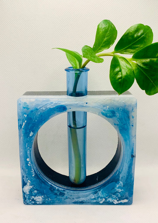Blue Orgonite Propigation Station