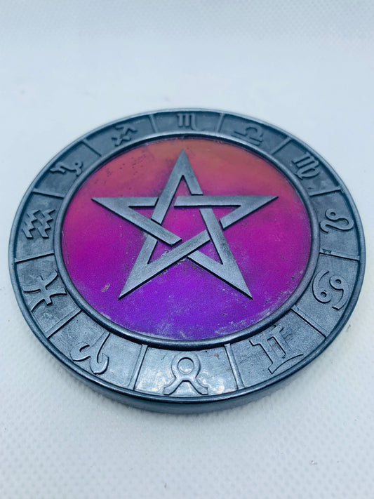 Color Shifting Orgonite Zodiac/Pendagram