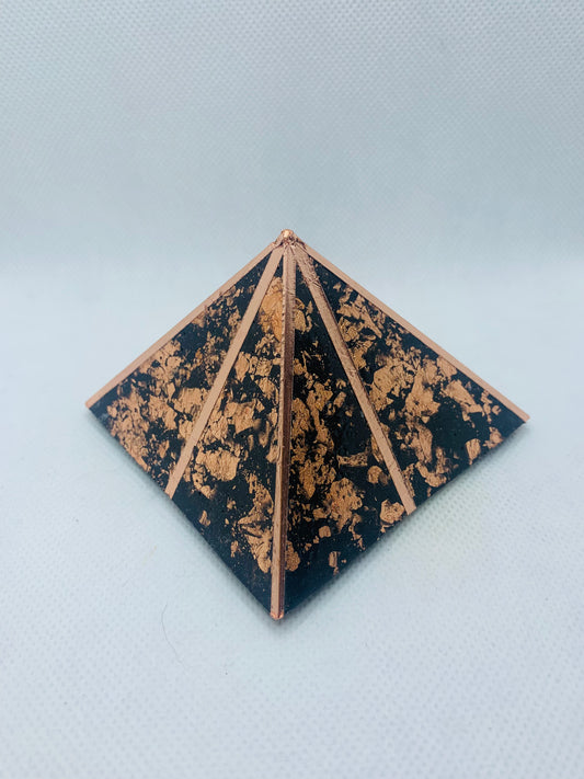 Medium Copper 8 Sided Orgonite Pyramid