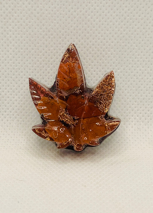 Jasper Orgonite Hemp Symbol